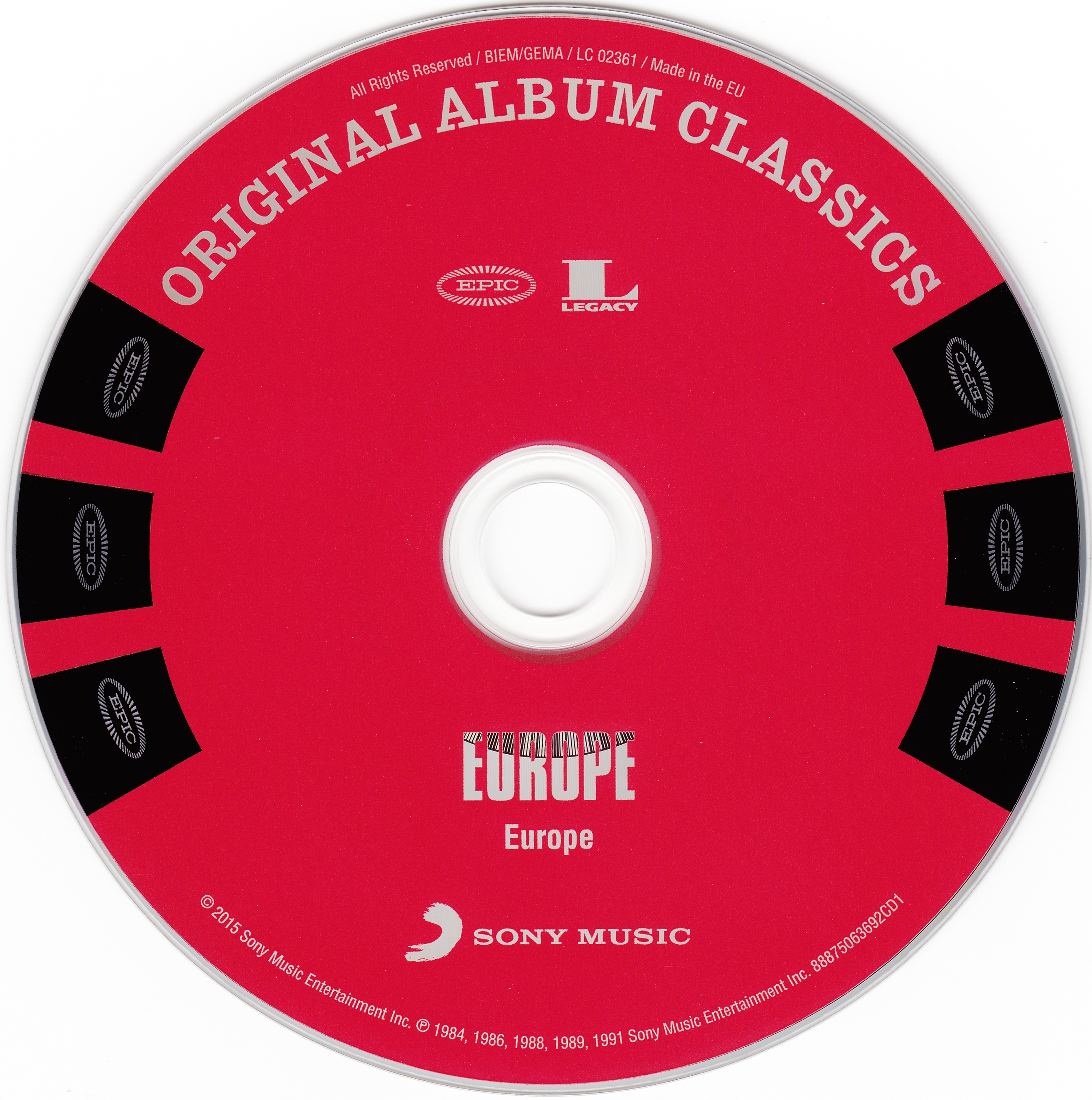 Europe  Original Album Classics; cd1 Europe : CD